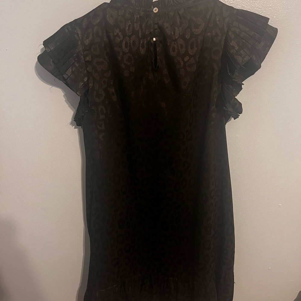 JODIFL Shimmering Black Leopard Dress - Picture 3 of 4